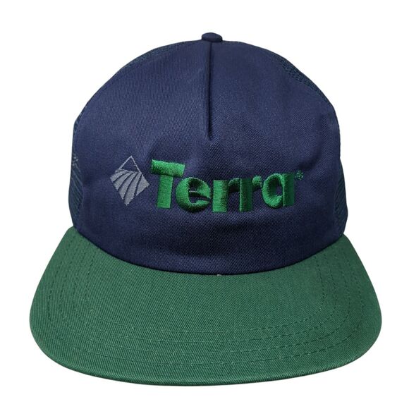 Terra Snapback Trucker Hat Multicolor One Size Adjustable Embroidered Mesh Back - Picture 1 of 8